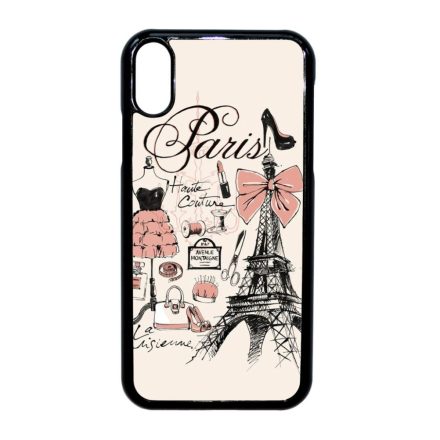 paris párizs eiffel torony tornyos iPhone Xr fekete tok