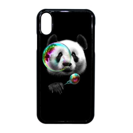 panda pandás iPhone Xr fekete tok