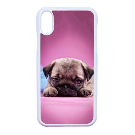 kölyök kutyus francia bulldog kutya iPhone Xr fehér tok