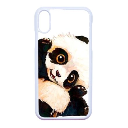 panda pandás iPhone Xr fehér tok