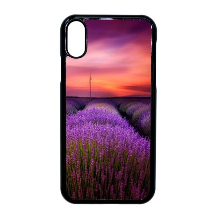 levendula levendulás levander lavender provence iPhone Xr fekete tok