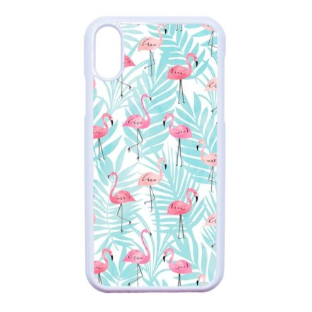 Flamingo Pálmafa nyár iPhone Xr fehér tok