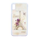 vintage párizs párizsi eiffel torony tornyos iPhone Xs Max fehér tok
