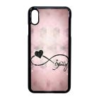 csajos lila infinity infinitis végtelen iPhone Xs Max fekete tok