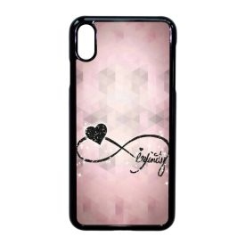 csajos lila infinity infinitis végtelen iPhone Xs Max fekete tok