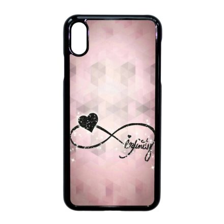 csajos lila infinity infinitis végtelen iPhone Xs Max fekete tok