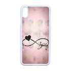 csajos lila infinity infinitis végtelen iPhone Xs Max fekete tok