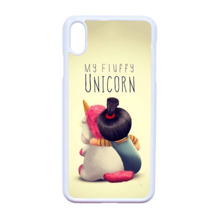 agnes unikornis gru my fluffy unicorn iPhone Xs Max fehér tok