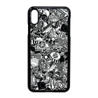stickerbomb matricabomba iPhone Xs Max fekete tok