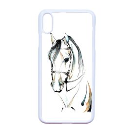 lovas iPhone Xs Max fehér tok