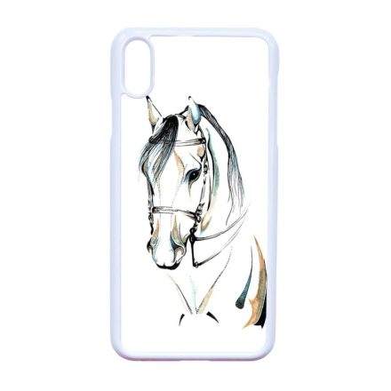 lovas iPhone Xs Max fehér tok