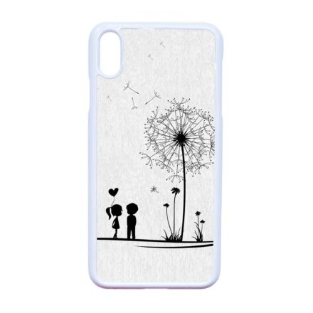 szerelem szerelmes pitypang iPhone Xs Max fehér tok