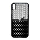 szerelem love fekete fehér pöttyös iPhone Xs Max fekete tok