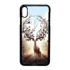 erdő szarvas őz négy évszak iPhone Xs Max fehér tok