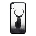 szarvas szarvasos agancs őszi fehér iPhone Xs Max fekete tok