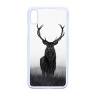 szarvas szarvasos agancs őszi fehér iPhone Xs Max fekete tok