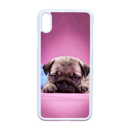kölyök kutyus francia bulldog kutya iPhone Xs Max fehér tok