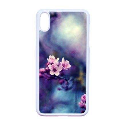 tavasz virágos cseresznyefa virág iPhone Xs Max fehér tok