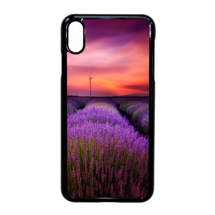 levendula levendulás levander lavender provence iPhone Xs Max fekete tok