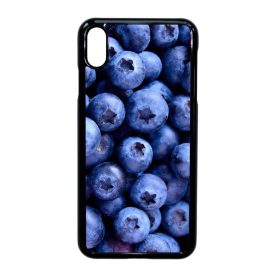 Áfonya kék iPhone Xs Max fekete tok