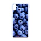 Áfonya kék iPhone Xs Max fekete tok