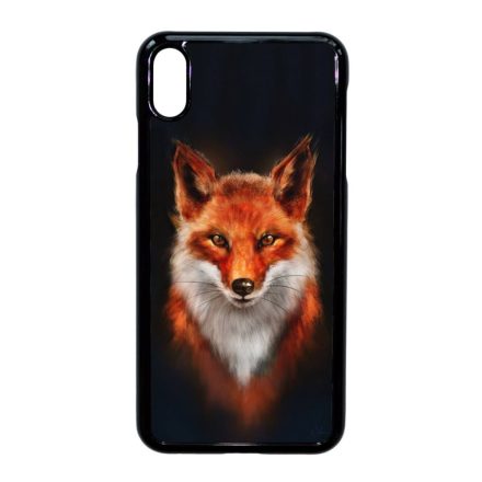 róka rókás fox iPhone Xs Max fekete tok