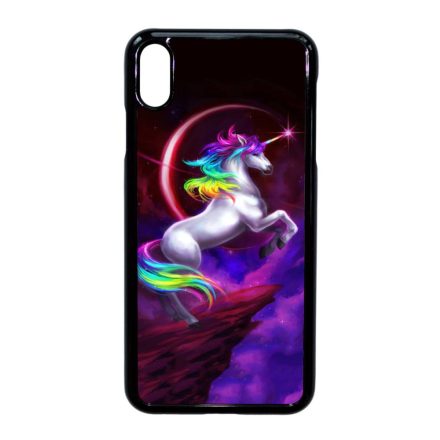 unicorn unikornis fantasy csajos iPhone Xs Max fekete tok