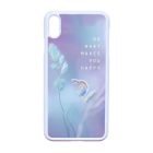 virágos tavaszi pillangós lepkés iPhone Xs Max fehér tok