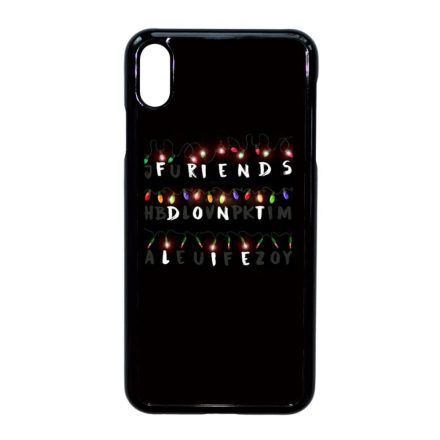 Friends dont lie - stranger things iPhone Xs Max fekete tok