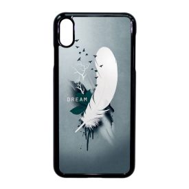 Dream - Álom - Feather, Tollas ajándék nőknek valentin napra iPhone Xs Max fekete tok