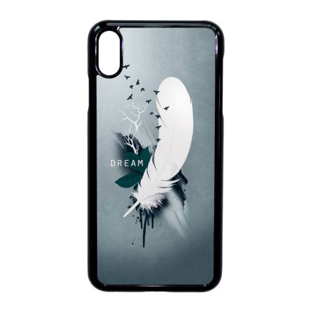 Dream - Álom - Feather, Tollas ajándék nőknek valentin napra iPhone Xs Max fekete tok