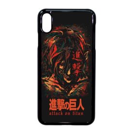 Attack on Titan AOT Eren iPhone Xs Max fekete tok