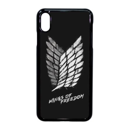 Wings of freedom Attack on titan aot iPhone Xs Max fekete tok
