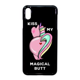 unikornis unicorn egyszarvú iPhone Xs Max fekete tok