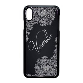 Kérd a neveddel - Matyó magyar mintás hungarian folk iPhone Xs Max fekete tok