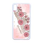 Kérd a neveddel - RoseGold Matyó magyar mintás hungarian folk iPhone Xs Max fehér tok