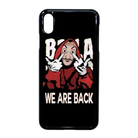 We are back - A Nagy Pénzrablás - la casa de papel iPhone Xs Max fekete tok