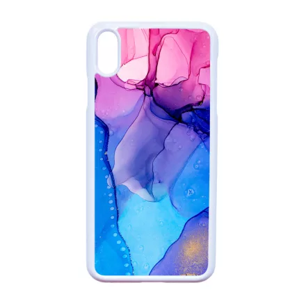 Blue Pink Gradient Ink kek rozsaszin marvanyos iPhone Xs Max tok
