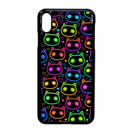 Halloween Macskak - Colored iPhone Xs Max tok