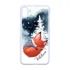 Tündéri róka - Téli mintás iPhone Xs Max tok