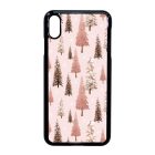 Rózsaszín karácsonyi fenyőfa mintás iPhone Xs Max tok