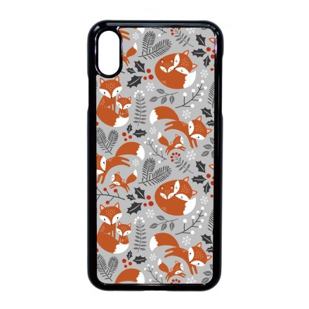 Szépséges téli róka mintás iPhone Xs Max tok