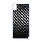Ezüst karbon fiber mintás iPhone Xs Max tok