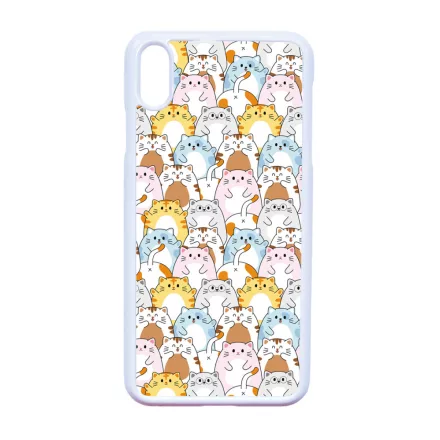 Tündéri Kawaii cica mintás iPhone Xs Max tok