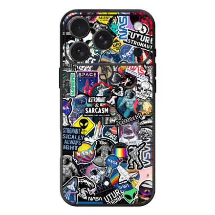 NASA matricabomba astronaut űrhajós stickerbomb iPhone 17 Pro Max / 18 Pro Max MagSafe tok