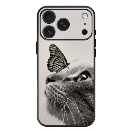 Cica és Pillangó - macskás iPhone 17 Pro Max / 18 Pro Max MagSafe tok