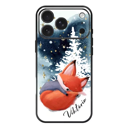 Tündéri róka - Téli mintás iPhone 17 Pro Max / 18 Pro Max MagSafe tok