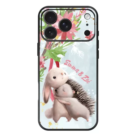 Nyuszi és Süni - Téli mintás iPhone 17 Pro Max / 18 Pro Max MagSafe tok