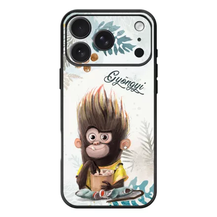 Kávés Maki - Téli mintás iPhone 17 Pro Max / 18 Pro Max MagSafe tok