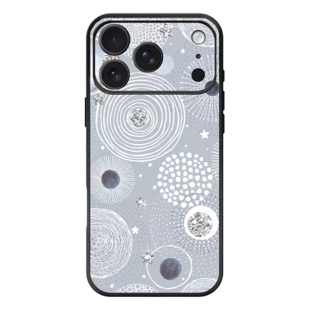 Gyönyörűséges Ezüstös téli mintás iPhone 17 Pro Max / 18 Pro Max MagSafe tok